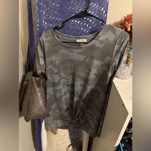 Size small , long sleeve camo shirt